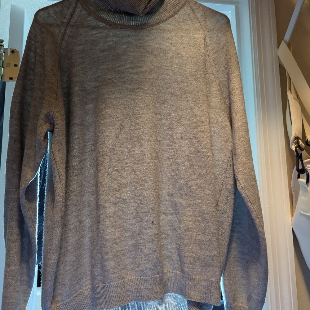 Grey Turtleneck Sweater